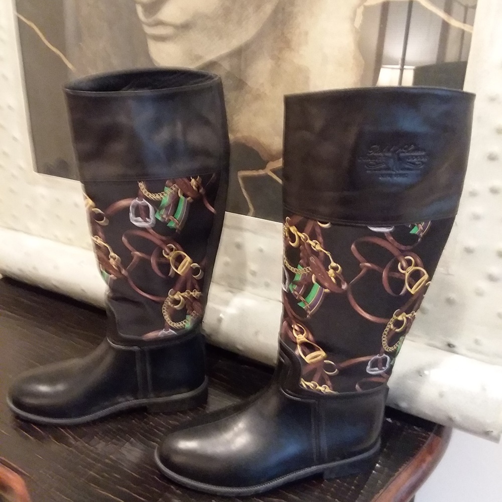 Ralph Lauren Equestrian Rain Boots - NEW!
